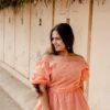 DSC03138-scaled-1.jpg Orange Gingham Cotton Off-Shoulder Top