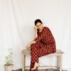 JAT02443-scaled-1.jpg Maroon Beige Printed Cotton Co-Ord Set