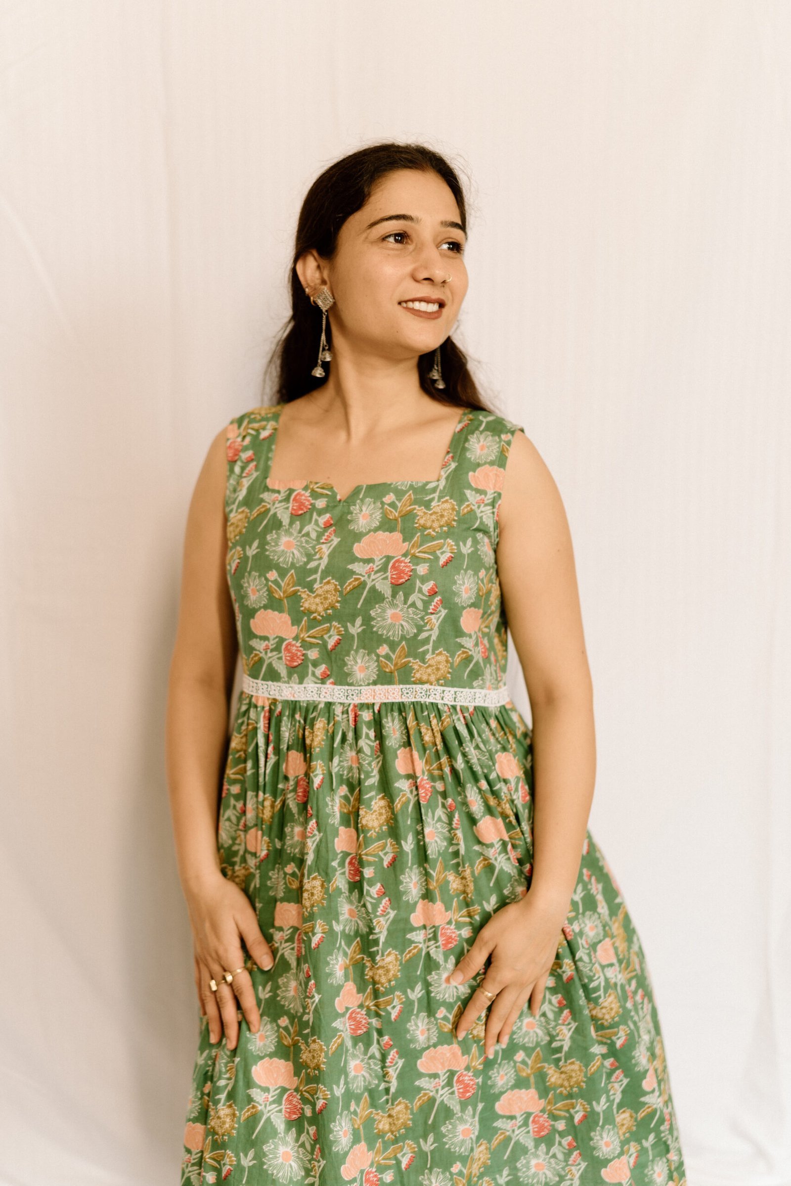 JAT02695-scaled-1.jpg Sage Green Floral Cotton Midi Dress