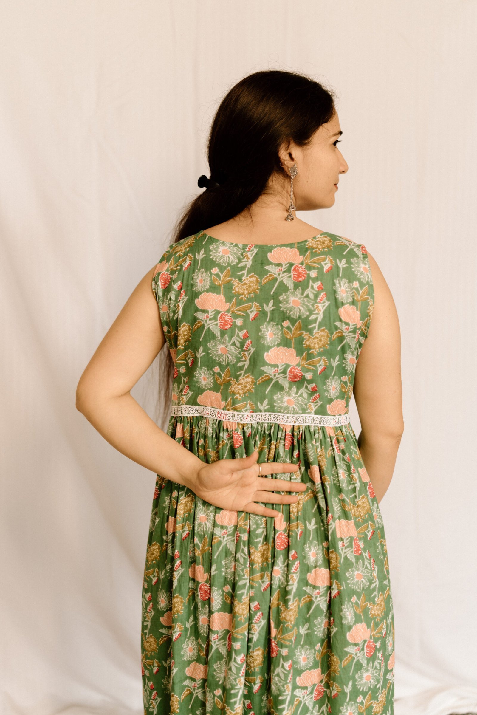 JAT02702-scaled-1.jpg Sage Green Floral Cotton Midi Dress