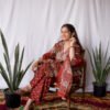 Rust Paisley Cotton Kurta Set