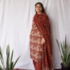Rust Paisley Cotton Kurta Set