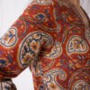 Rust Paisley Cotton Kurta Set