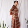 Rust Paisley Cotton Kurta Set