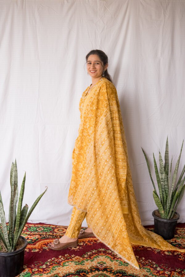 Sunshine Floral Cotton Kurta