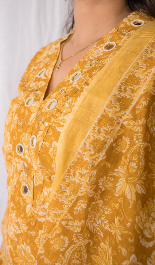 Sunshine Floral Cotton Kurta