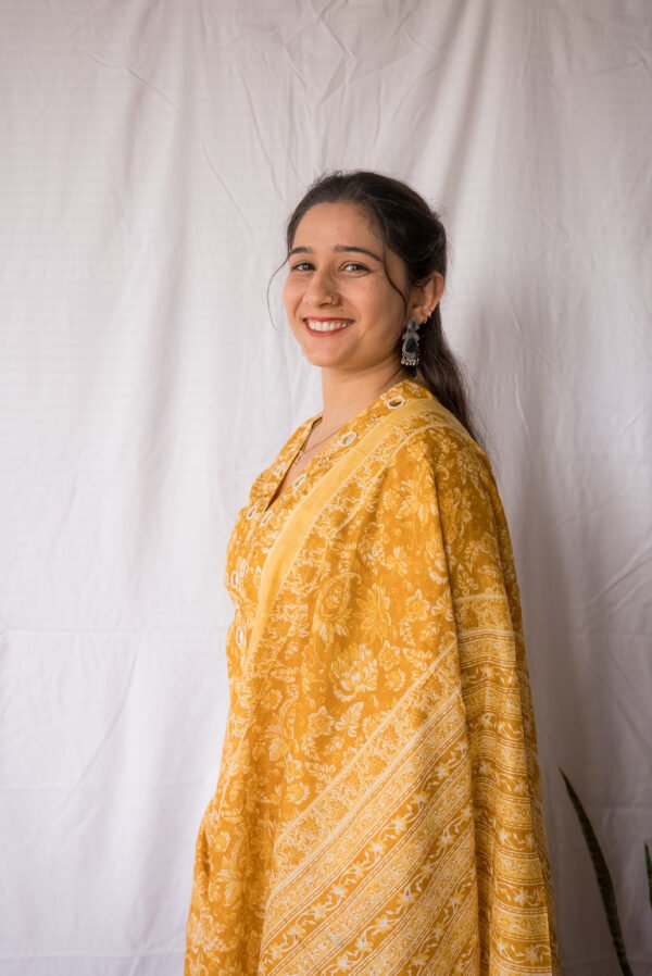 Sunshine Floral Cotton Kurta
