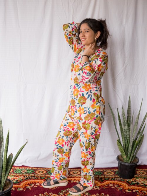 Blossom Breeze Cotton Co-Ord Set